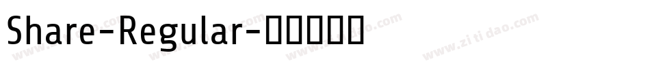 Share-Regular字体转换