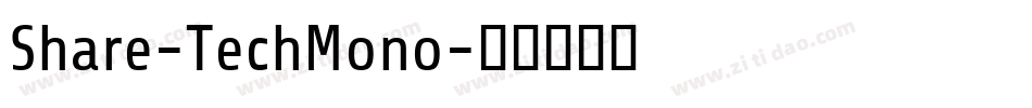 Share-TechMono字体转换