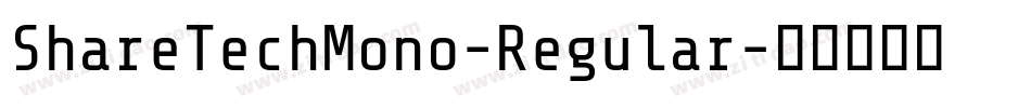 ShareTechMono-Regular字体转换