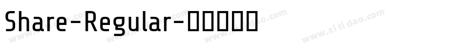 Share-Regular字体转换