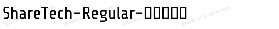 ShareTech-Regular字体转换