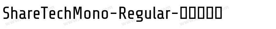 ShareTechMono-Regular字体转换
