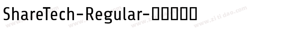 ShareTech-Regular字体转换