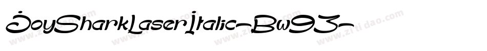 JoySharkLaserItalic-Bw93字体转换