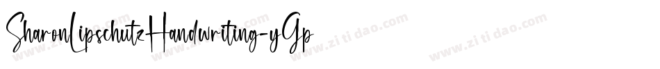 SharonLipschutzHandwriting-yGpe字体转换