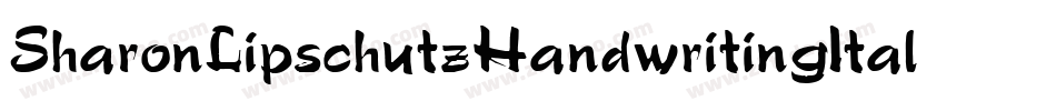 SharonLipschutzHandwritingItalic-l5J0字体转换