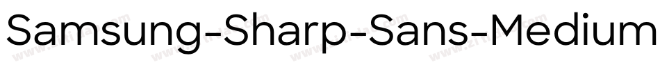 Samsung-Sharp-Sans-Medium字体转换