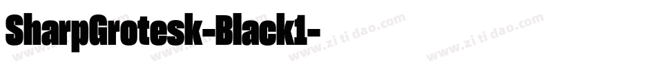 SharpGrotesk-Black1字体转换