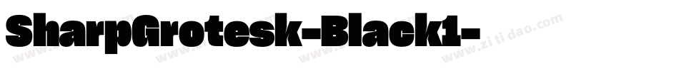 SharpGrotesk-Black1字体转换