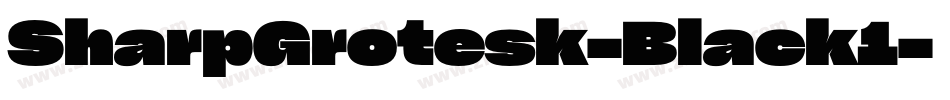 SharpGrotesk-Black1字体转换