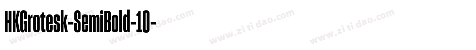 HKGrotesk-SemiBold-10字体转换
