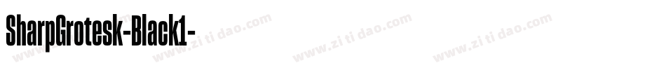 SharpGrotesk-Black1字体转换