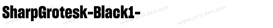SharpGrotesk-Black1字体转换