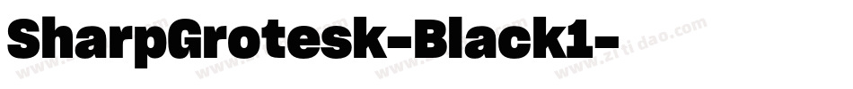 SharpGrotesk-Black1字体转换