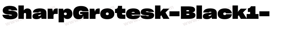 SharpGrotesk-Black1字体转换