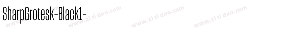 SharpGrotesk-Black1字体转换