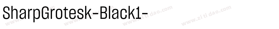 SharpGrotesk-Black1字体转换