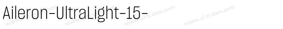 Aileron-UltraLight-15字体转换