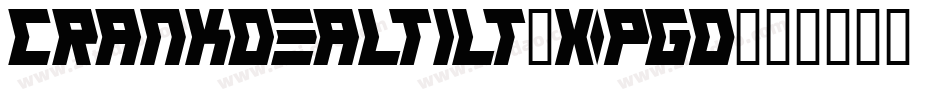 CrankdealTilt-xpGO字体转换