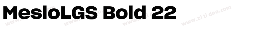 MesloLGS-Bold-22字体转换