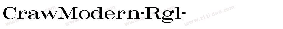 CrawModern-Rgl字体转换
