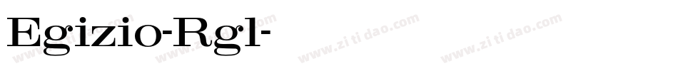 Egizio-Rgl字体转换