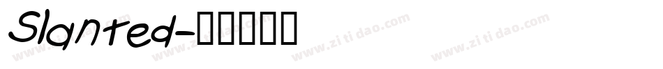 Slanted字体转换
