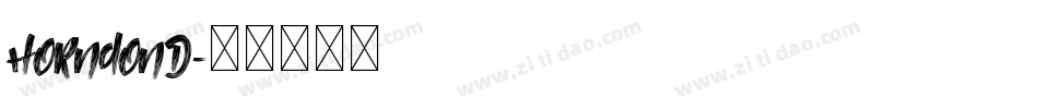 HorndonD字体转换