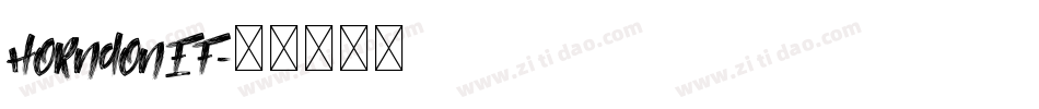 HorndonEF字体转换