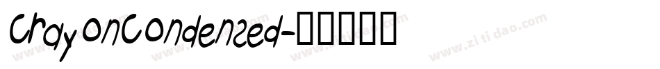 CrayonCondensed字体转换