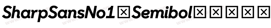 SharpSansNo1-Semibol字体转换