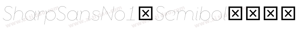 SharpSansNo1-Semibol字体转换