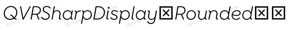 QVRSharpDisplay-Rounded字体转换