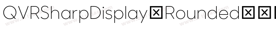QVRSharpDisplay-Rounded字体转换