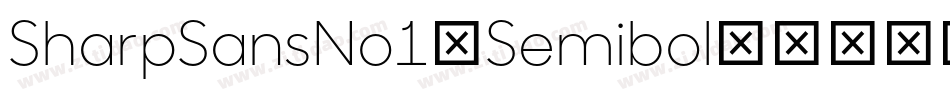 SharpSansNo1-Semibol字体转换