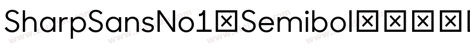 SharpSansNo1-Semibol字体转换