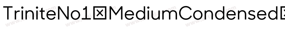 TriniteNo1-MediumCondensed字体转换