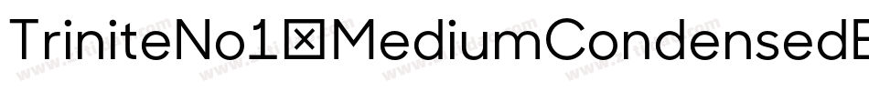TriniteNo1-MediumCondensedE字体转换