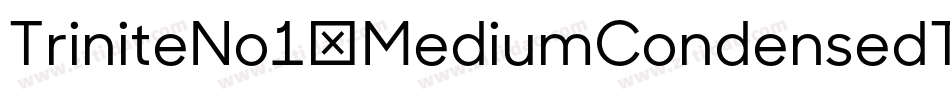 TriniteNo1-MediumCondensedT字体转换