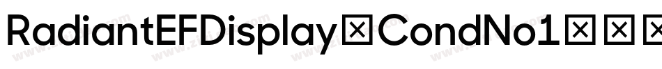 RadiantEFDisplay-CondNo1字体转换