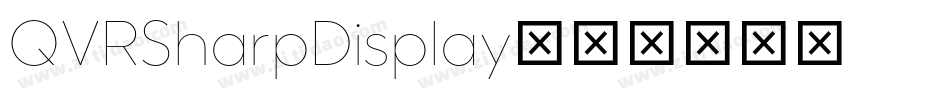 QVRSharpDisplay字体转换
