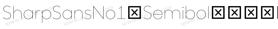 SharpSansNo1-Semibol字体转换