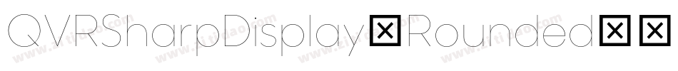 QVRSharpDisplay-Rounded字体转换