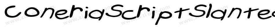 ConeriaScriptSlanted字体转换