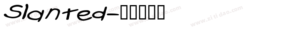 Slanted字体转换