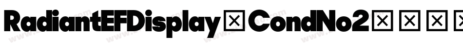 RadiantEFDisplay-CondNo2字体转换
