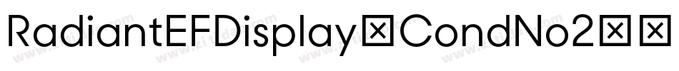 RadiantEFDisplay-CondNo2字体转换