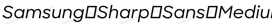 Samsung-Sharp-Sans-Medium字体转换