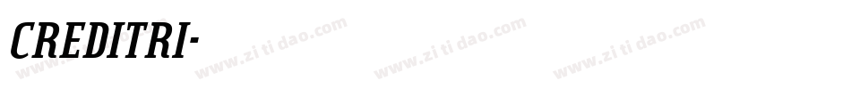 CREDITRI字体转换