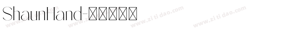ShaunHand字体转换